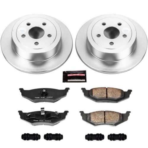 2001-2004 Dodge Stratus, 2001-2004 Chrysler Sebring Rear PowerStop Z17 Evolution Geomet Coated Brake Rotor and Ceramic Pad Assembly - Premium Replacement