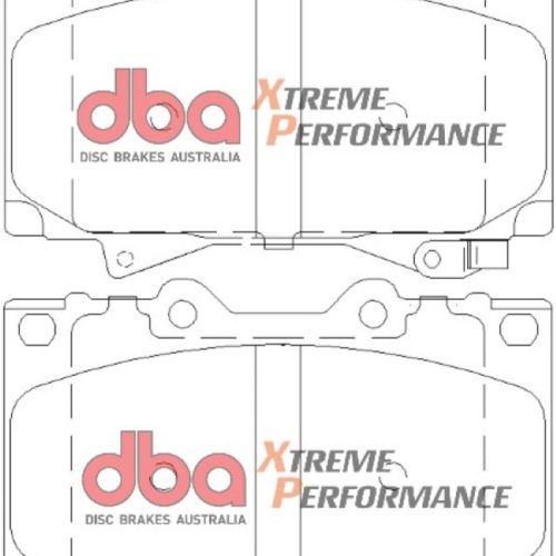 DBA XP650 Heavy Duty Front Brake Pads for Toyota Land Cruiser 1998-2007 - Premium Replacement