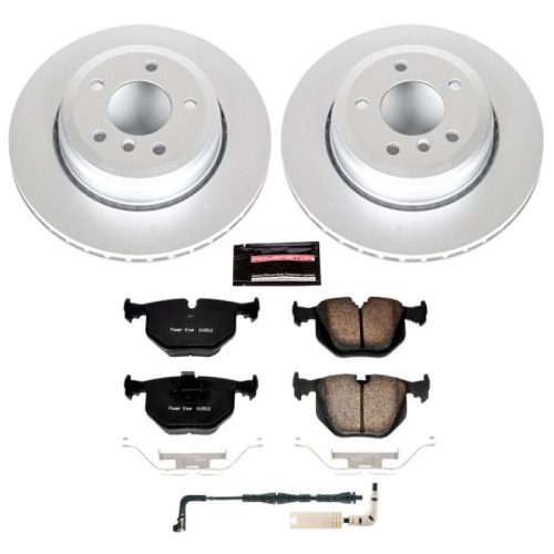 2004-2009 BMW 525i, 2004-2009 BMW 530i, 2004-2009 BMW 528i Rear Brake Rotor and Pad Assembly - Premium Heavy-Duty Replacement