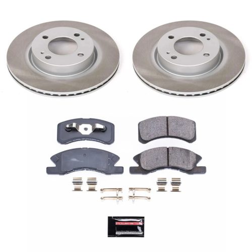 2017-2018 Mitsubishi Mirage G4 Front Semi-Coated Rotor Brake Assembly - Premium Replacement