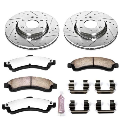 2002-2006 Chevrolet Trailblazer EXT, 2003-2006 Isuzu Ascender, 2002-2003 Saab 9-7X Front Z36 Truck & Tow Brake Upgrade Kit - Heavy Duty Performance and Towing Reliability