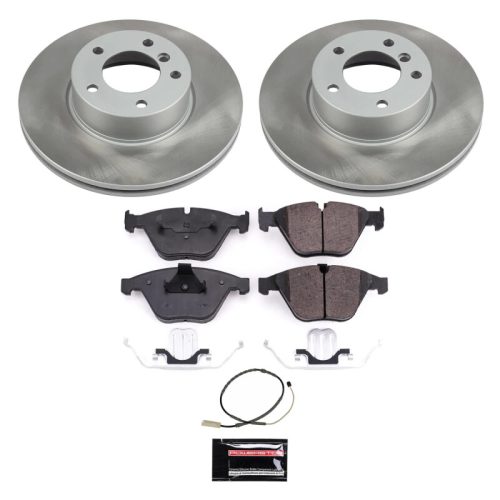 2011-2015 BMW 328i xDrive, 2013-2015 BMW X1 Front Semi-Coated Rotor Brake Assembly - Premium Replacement