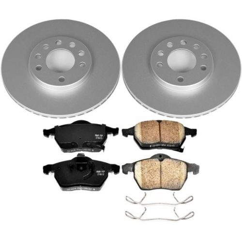 2000-2006 Saab 9-5 Heavy-Duty Brake Rotor and Carbon-Fiber Ceramic Pad Assembly - Premium Replacement
