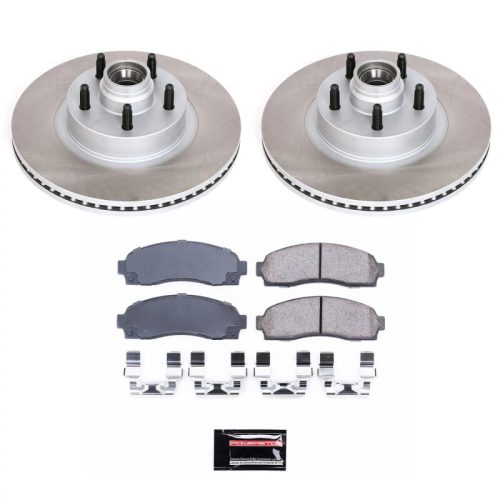 2001-2005 Ford Explorer Sport Trac Front Semi-Coated Rotor Brake Assembly - Premium Replacement