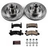 1984-1987 Pontiac Grand Prix Front PowerStop Z23 Evolution Sport Brake Upgrade Kit - Premium Heavy-Duty Drilled and Slotted Rotors with Carbon-Fiber Ceramic Pads