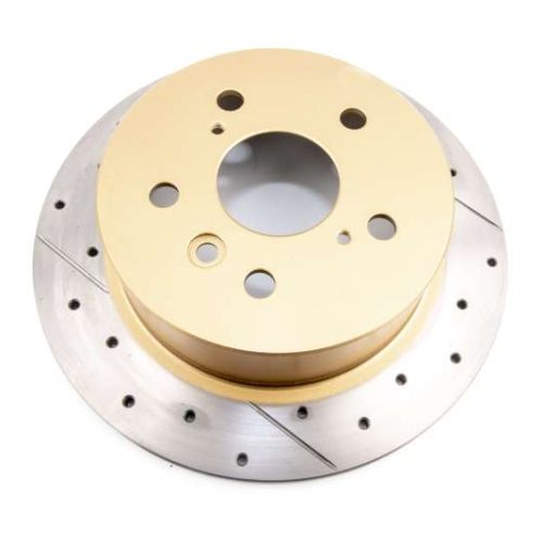 DBA Street Series Cross Drilled and Slotted Front Rotor for Lexus ES and Toyota Camry 2010-2012 - Premium Replacement