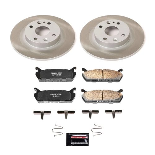 1991-1996 Ford Escort & Mercury Tracer Rear Semi-Coated Rotor Brake Assembly - Premium Replacement