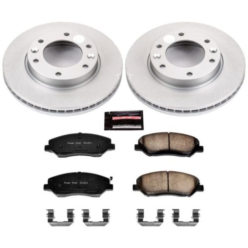 2011-2014 Kia Sedona & 2007-2008 Hyundai Entourage Heavy-Duty Front Brake Rotor and Ceramic Pad Assembly - Premium Replacement
