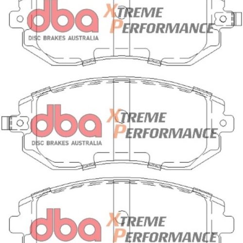 DBA Xtreme Performance Front Brake Pads for Subaru Legacy 2006-2009 and Subaru WRX 2003-2008 - Heavy Duty Friction Material for High-Temperature Braking - Image 4