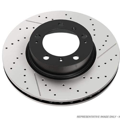 DBA Street Series Cross Drill and Slotted Rotor for Mercedes-Benz CL and S-Class 2010-2013 - Premium Replacement - Image 2