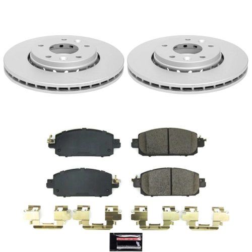 2020-2022 Nissan Sentra & Kicks Front Z17 Coated Brake Rotor and Ceramic Pad Assembly - Heavy-Duty Fleet-Ready Replacement