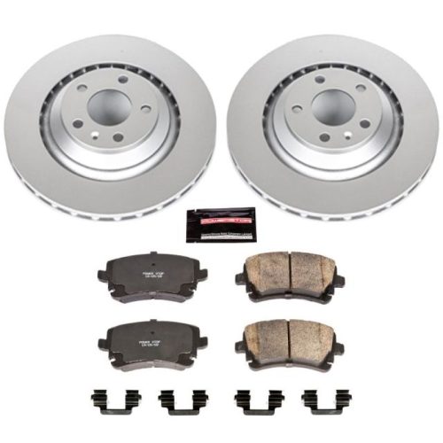 2011-2005 Audi A6 Quattro Rear Z23 Evolution Sport Coated Brake Rotor and Carbon-Fiber Ceramic Brake Pad Assembly - Premium Replacement