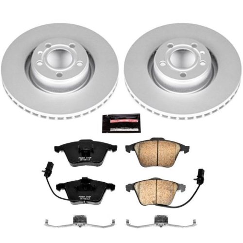 2011-2005 Audi A6 Quattro PowerStop Z23 Evolution Sport Coated Brake Rotor and Carbon-Fiber Ceramic Brake Pad Assembly - Premium Replacement