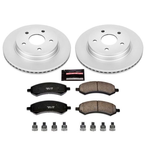 2006-2009 Dodge Ram 1500, Dodge Durango, Chrysler Aspen Heavy-Duty Brake Rotor and Ceramic Pad Assembly - Premium Replacement