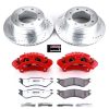 2006-2008 Dodge Ram 1500, 2006-2008 Dodge Ram 2500, 2007-2008 Dodge Ram 3500 Rear Heavy-Duty Brake Rotor and Caliper Upgrade Kit - Premium Replacement
