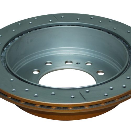 DBA Street Series Rear Drilled and Slotted Rotor for Toyota Land Cruiser 1997-2006 - Premium Replacement