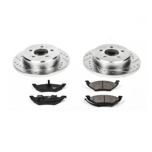 1997-2000 Chrysler Town & Country, 1998-2000 Dodge Grand Caravan & Plymouth Voyager Rear Z23 Evolution Sport Brake Upgrade Kit - Premium Replacement