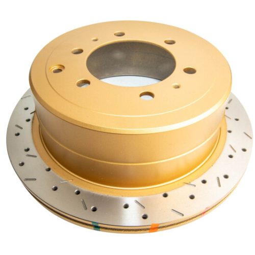 DBA 4000 Series Rear Drilled and Slotted Rotor for Lexus LX450 and Toyota Land Cruiser 80 Series 1992-97 - Premium Replacement - Image 3