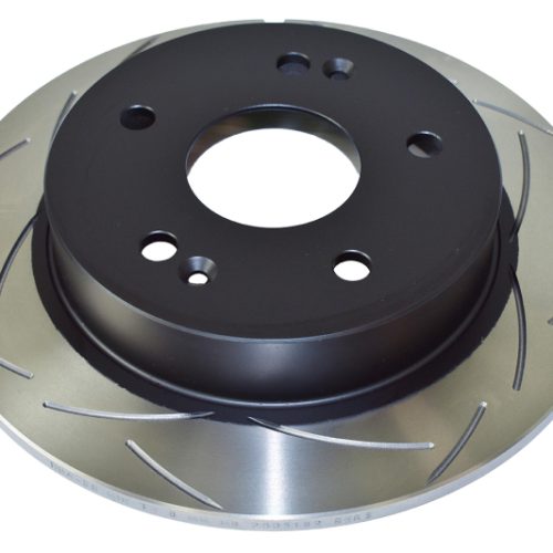 DBA Street Series T2 Slotted Brake Rotor - 2012-13 Honda Civic and Prelude Rear Heavy-Duty Application - Premium Replacement - Image 6