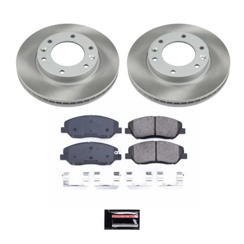 2011-2014 Kia Sedona & 2007-2008 Hyundai Entourage Front Semi-Coated Rotor Brake Assembly - Premium Replacement