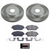 2005-2007 Toyota Avalon Front Semi-Coated Rotor Brake Assembly with Ceramic Pads - Premium Replacement