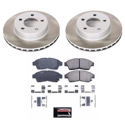 2000-2001 Mercury Mountaineer, 1998-2001 Ford Explorer Front Semi-Coated Rotor Brake Assembly - Premium Replacement