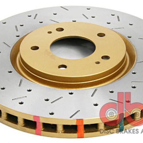DBA 4000 Series Front Drilled and Slotted Rotor for Mitsubishi Lancer 2003-2006 - Premium Replacement Performance Brake Part - Image 3
