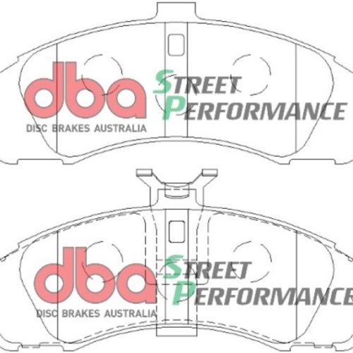 DBA Street Performance Brake Pads for 2004 Pontiac GTO Front - High-Performance Friction Material and Low Dust Emissions - Premium Replacement