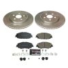 2019-2021 Toyota Corolla Front Z23 Evolution Sport Brake Rotor and Pad Upgrade Kit - Heavy Duty Performance & Low Dust Brake System