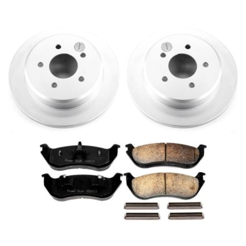 2000-2002 Mercury Grand Marquis Rear PowerStop Z17 Evolution Geomet Coated Brake Kit - Premium Replacement