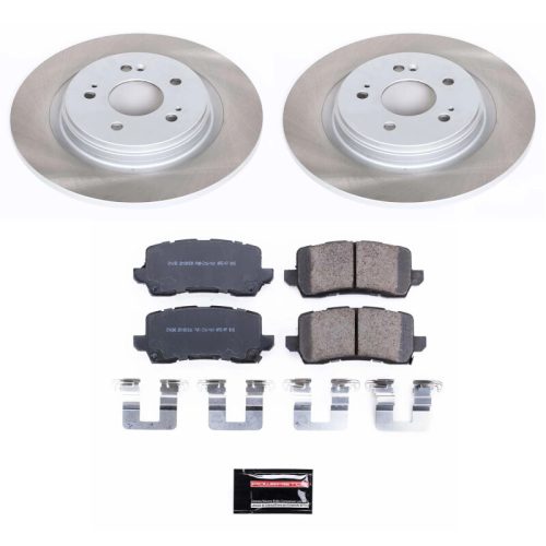 2018-2019 Honda Odyssey Rear Heavy-Duty Semi-Coated Rotor Brake Assembly - Premium Replacement