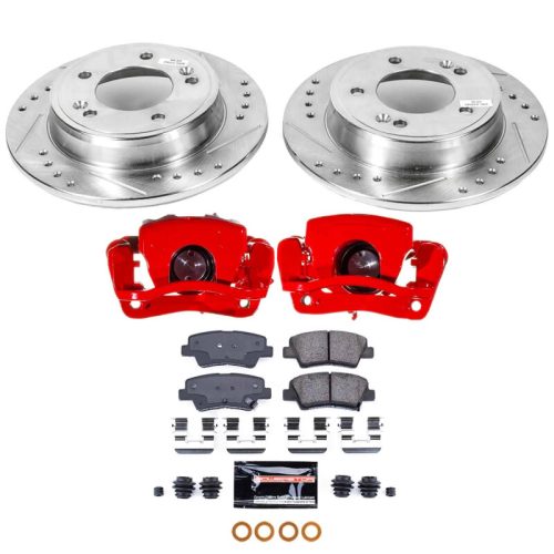 2014-2016 Kia Soul Rear PowerStop Z23 Evolution Sport Brake Upgrade Kit with Calipers - Premium Replacement