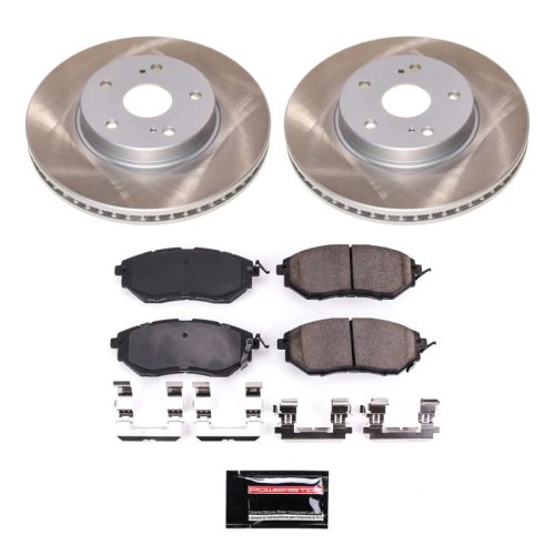 2015 Subaru Legacy Front Semi-Coated Rotor Brake Assembly - Premium Replacement