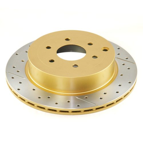 DBA Street Series Cross Drilled and Slotted Rear Rotor for Nissan Pathfinder 2004-2011 - Premium Replacement