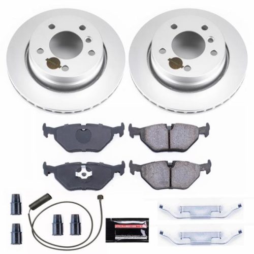 1996-1999 BMW 3 Series (E36) Rear Z23 Evolution Sport Coated Brake Rotor and Ceramic Pad Assembly - Premium Replacement
