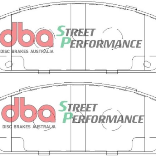 DBA Street Performance Brake Pads Front Fitment for 2008-2013 Pontiac G8 and Chevrolet Caprice - Premium Replacement