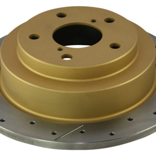 DBA Street Series Rear Drilled and Slotted Rotor for Subaru Impreza 1998-2007 - Premium Replacement