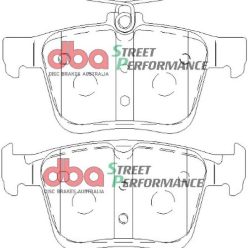 DBA Street Performance Rear Brake Pads for Volkswagen Golf MK7 2014-15 - Premium Replacement