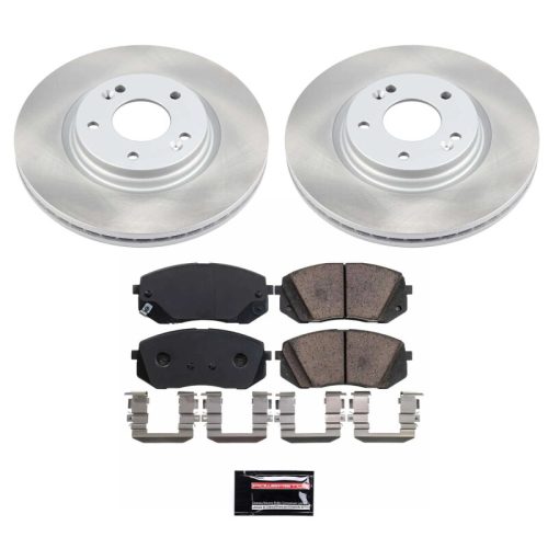 2016-2017 Hyundai Sonata & Kia Optima Front Semi-Coated Rotor Brake Assembly - Premium Replacement