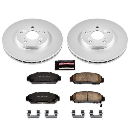 2001-2009 Honda Accord & Acura CL Heavy-Duty Brake Rotor and Ceramic Pad Assembly - Premium Replacement
