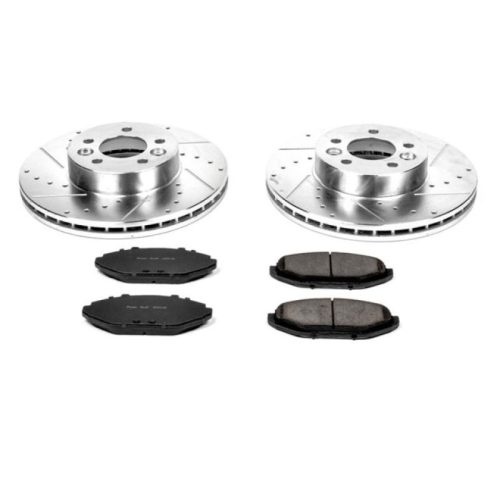 2000-2002 Mercury Grand Marquis Front Brake Rotor and Carbon-Fiber Ceramic Brake Pad Assembly - Heavy-Duty Performance Upgrade