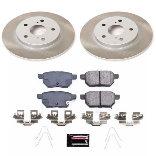 2016-2018 Toyota Corolla iM Rear Semi-Coated Rotor Brake Assembly - Premium Replacement