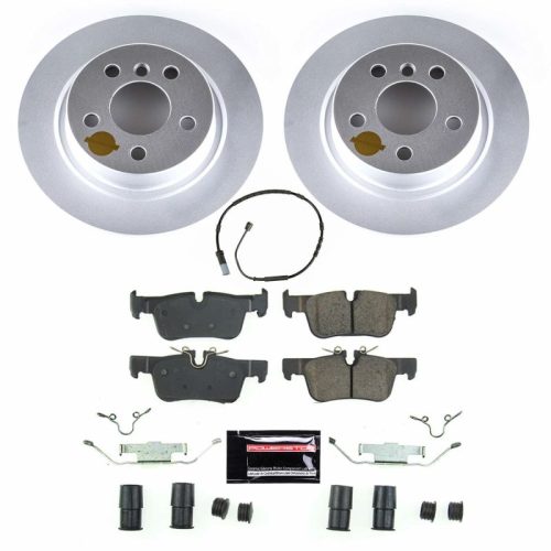 2014-2018 BMW i3 Rear Z23 Evolution Sport Coated Brake Rotor and Pad Assembly - Premium Replacement