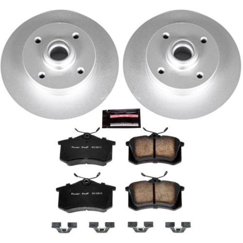1990-1992 Volkswagen Corrado Rear Z23 Evolution Sport Coated Brake Kit - Heavy-Duty Replacement with High-Performance Drilled and Slotted Rotors
