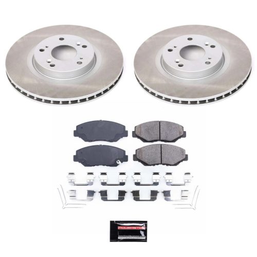 2005-2006 Honda CR-V, 2012-2014 Acura ILX Front Semi-Coated Rotor Brake Kit - Premium Replacement