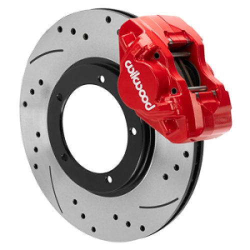 1969-1974 Porsche 911 Front Brake Disc Assembly with Drilled Rotors and Flex Lines - Premium Replacement