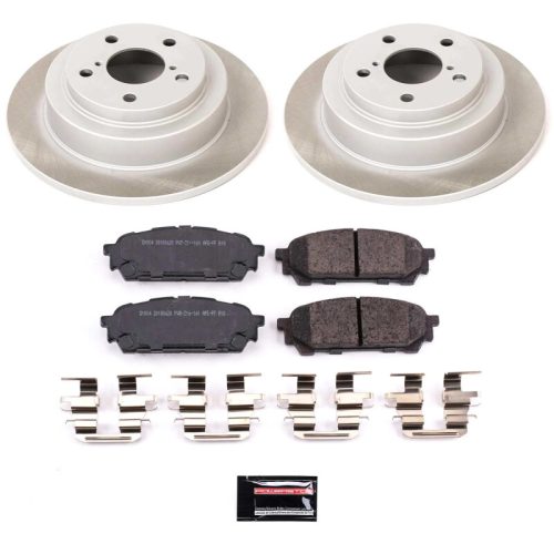 2003-2007 Subaru Impreza Rear Semi-Coated Rotor Brake Kit - Premium Replacement