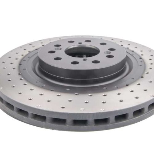 DBA 4000 Series Cross Drilled Rotor Front Fit for Honda Civic 2017 - 2020 - Premium Replacement