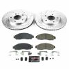 2018-2020 Nissan Leaf Front Brake Upgrade Kit - Premium Heavy-Duty Drilled & Slotted Rotors with Carbon-Fiber Ceramic Pads - Enhanced Stopping Power