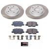 2014-2015 Mazda 6 Rear Semi-Coated Rotor and Ceramic Brake Pad Assembly - Heavy-Duty Fleet Replacement